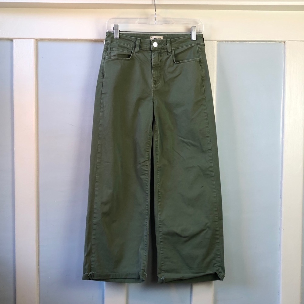 L’agence Green Wide Leg Jeans